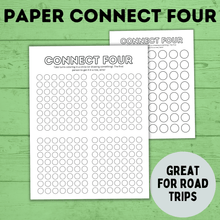 Load image into Gallery viewer, Connect Four Game | Kids Games | Paper Connect Four | Pen and Pencil Games | Travel Games | Paper Games | Party Games | Classroom Games
