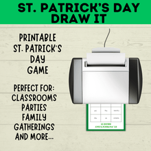 Load image into Gallery viewer, St. Patrick&#39;s Day Pictionary for Kids | Kids Games | Classroom Games
