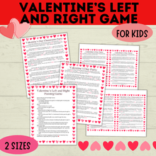 Load image into Gallery viewer, Left and Right Game | Valentine&#39;s Day Games | Gift Passing Game | Game for Kids | Classroom Games | Valentine&#39;s Day Printable
