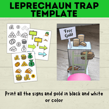 Load image into Gallery viewer, St. Patrick&#39;s Day Craft | Kids Craft | St. Patty&#39;s Day Craft | Leprechaun Craft | Leprechaun Trap | Craft template | Kids Printables
