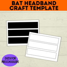 Load image into Gallery viewer, Bat Headband Craft for Kids and Preschoolers
