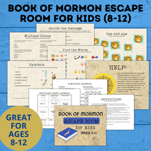 Load image into Gallery viewer, Book of Mormon Escape Room for kids ages 8-12 | Book of Mormon Game
