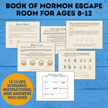 Load image into Gallery viewer, Book of Mormon Escape Room for kids ages 8-12 | Book of Mormon Game
