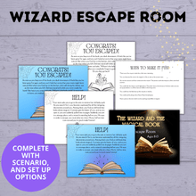 Load image into Gallery viewer, Wizard Escape Room for Kids 8-13 | Kids Escape Room | Digital Escape Room | DIY Escape Room | Magic Escape Room | Party Game | Kids Games
