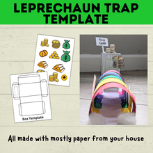 Load image into Gallery viewer, St. Patrick&#39;s Day Craft | Kids Craft | St. Patty&#39;s Day Craft | Leprechaun Craft | Leprechaun Trap | Craft template | Kids Printables
