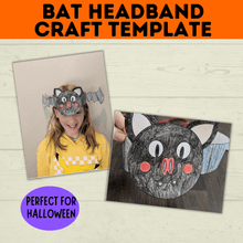 Load image into Gallery viewer, Bat Headband Craft for Kids and Preschoolers
