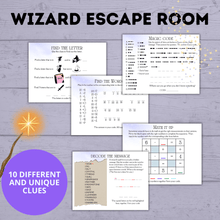 Load image into Gallery viewer, Wizard Escape Room for Kids 8-13 | Kids Escape Room | Digital Escape Room | DIY Escape Room | Magic Escape Room | Party Game | Kids Games
