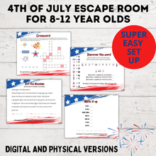 Load image into Gallery viewer, 4th of July Escape Room for Kids | Kids Party Games
