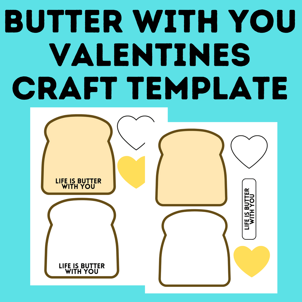 Valentine's Day Kids Crafts | Butter with You Craft