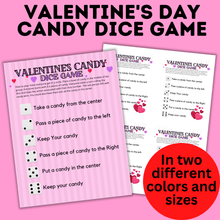 Load image into Gallery viewer, Valentine&#39;s Day Candy Dice Game for Kids | Kids Games
