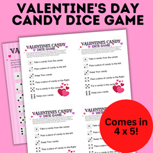 Load image into Gallery viewer, Valentine&#39;s Day Candy Dice Game for Kids | Kids Games
