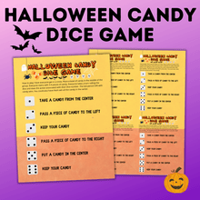 Load image into Gallery viewer, Halloween Candy Dice Game for Kids and Family
