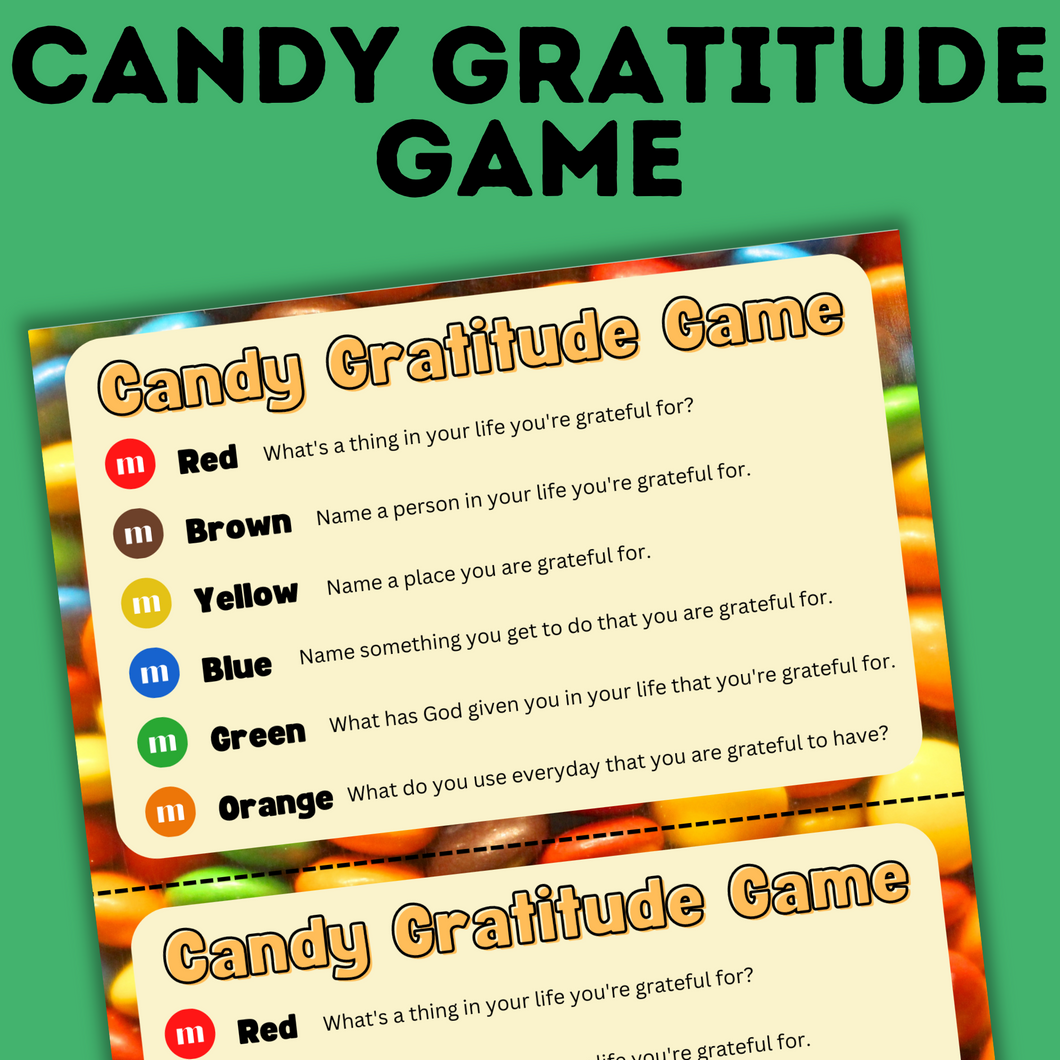 Thanksgiving Game | Candy Thanksgiving Game for Kids