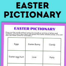 Load image into Gallery viewer, Easter Pictionary | Easter Kid Games | Easter Printables
