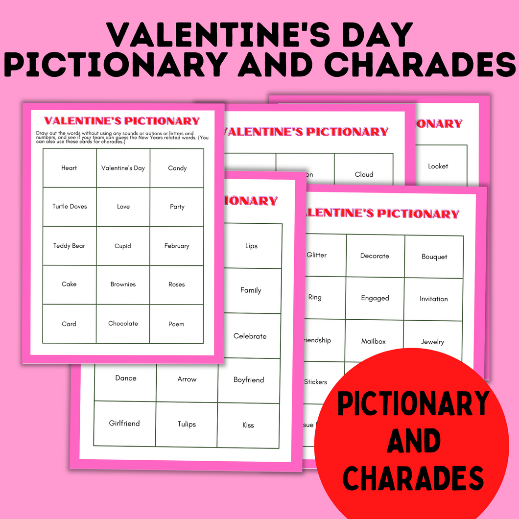 Valentine's Day Game | Valentine's Pictionary and Charades for Kids