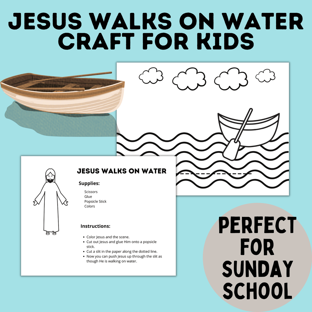 Jesus Walking on the Water Craft