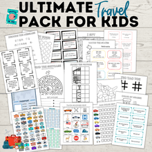 Load image into Gallery viewer, Ultimate Travel Bundle for Kids and Family | Travel Games | Travel Activities | Travel Printables | Family Travel | Kids Games
