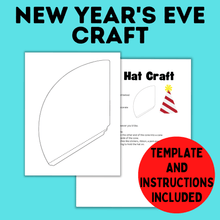 Load image into Gallery viewer, Party Hat Craft for kids | New Year&#39;s Eve Craft for Kids
