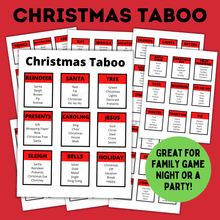 Load image into Gallery viewer, Christmas Taboo | Christmas Games for Kids
