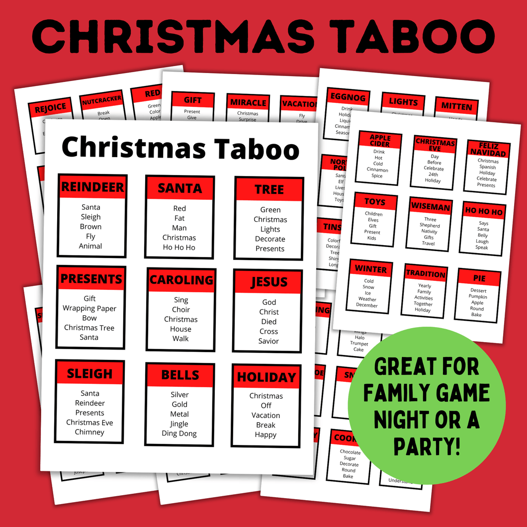 Christmas Taboo | Christmas Games for Kids