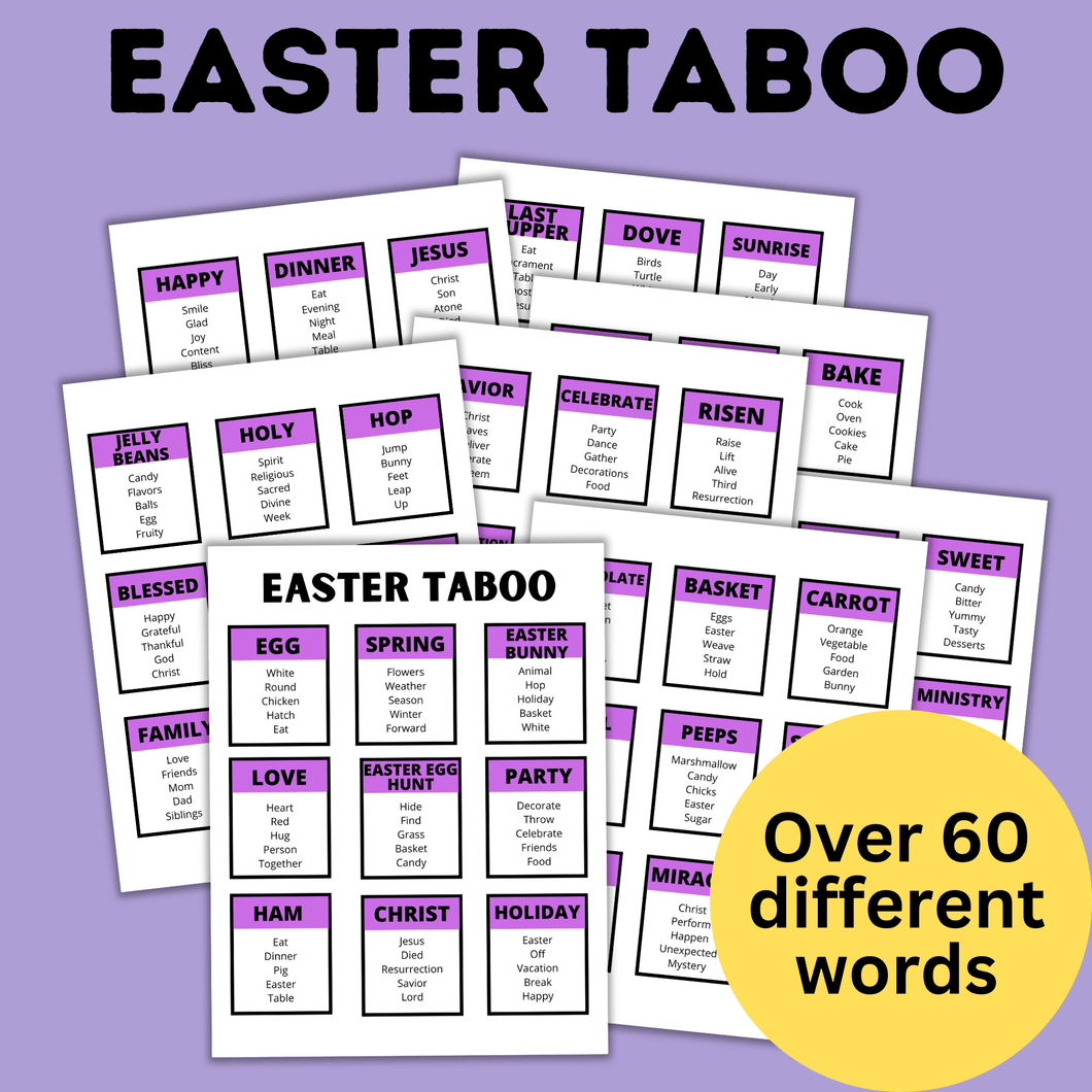 Easter Taboo Game for Kids | Kids games | Easter Games