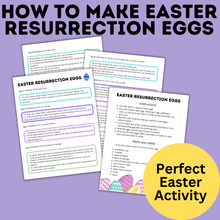 Load image into Gallery viewer, Easter Resurrection Eggs Template and Instructions | Easter Religious Eggs
