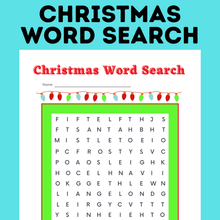 Load image into Gallery viewer, Christmas Word Search | Create Your Own Christmas Word Search
