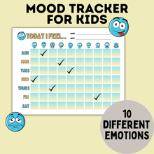 Load image into Gallery viewer, Kid&#39;s Mood Tracker and Emotion Tracker Chart

