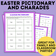 Load image into Gallery viewer, Easter Pictionary | Easter Kid Games | Easter Printables
