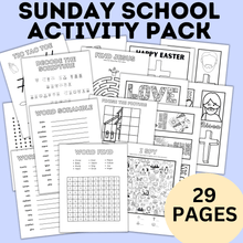 Load image into Gallery viewer, Sunday School Activity Fun Pack | Sunday School Printables | Church Activities
