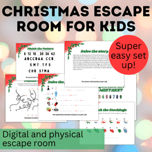 Load image into Gallery viewer, Christmas Game | Christmas Escape Room for Kids | Kids Games
