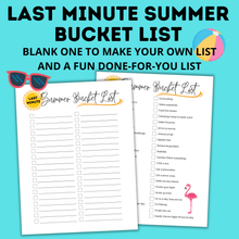 Load image into Gallery viewer, Last Minute Summer Bucket List for Kids | Summer Activities
