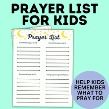 Load image into Gallery viewer, Kids Prayer List | Prayer Chart | Prayer Guide
