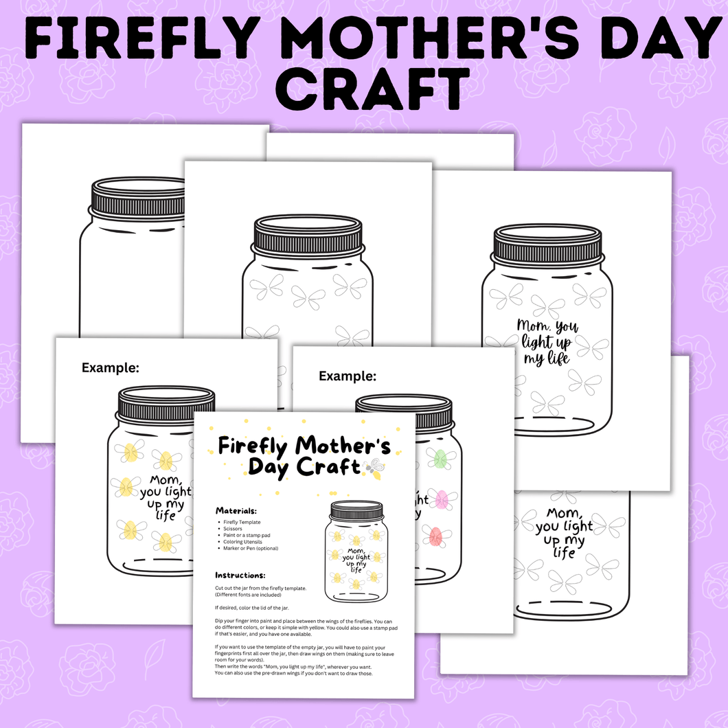 Firefly Craft | Mother's Day Craft