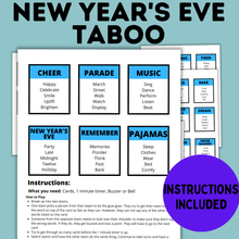 Load image into Gallery viewer, New Year&#39;s Eve Game for Kids | Classroom Game | Party Game | Family Game
