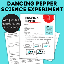 Load image into Gallery viewer, Science for Kids | STEM Activities for Kids | Dancing Pepper Science Experiment | Kids Activities | Kids Science
