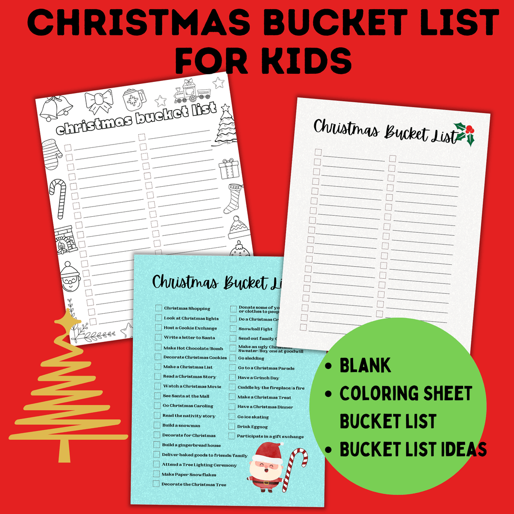 Christmas Bucket List for Kids and Family | Christmas Activities