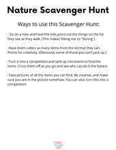 Load image into Gallery viewer, FREE Nature Scavenger Hunt with Pictures
