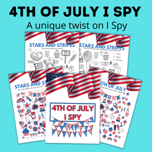 Load image into Gallery viewer, July 4th I Spy Game for Kids | Kids Games | 4th of July Activities
