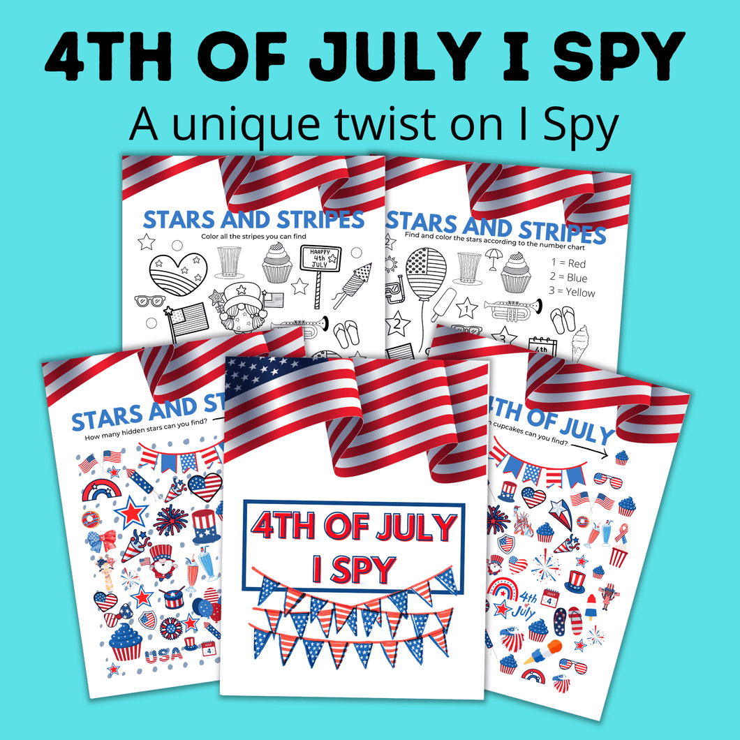 July 4th I Spy Game for Kids | Kids Games | 4th of July Activities
