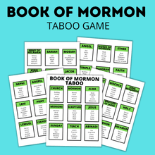 Load image into Gallery viewer, Book of Mormon Taboo Game for Kids
