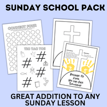 Load image into Gallery viewer, Sunday School Activity Fun Pack | Sunday School Printables | Church Activities
