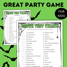 Load image into Gallery viewer, Halloween Match that Villain | Halloween Party Games
