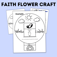 Load image into Gallery viewer, Faith Flower Craft for Kids | Sunday School Craft | Faith Craft
