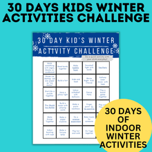 Load image into Gallery viewer, 30 Days of Winter Activities for Kids | Winter Challenge | Winter Activities | Indoor Activities
