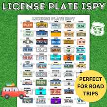 Load image into Gallery viewer, License Plate I Spy Game for Kids | Travel Games
