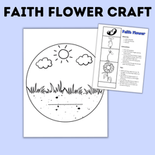 Load image into Gallery viewer, Faith Flower Craft for Kids | Sunday School Craft | Faith Craft
