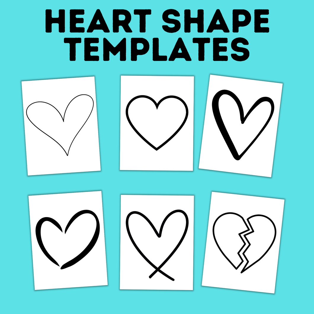 Heart Template | Heart Shape for Crafts | Heart Craft