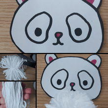 Load image into Gallery viewer, Panda Craft Template for kids
