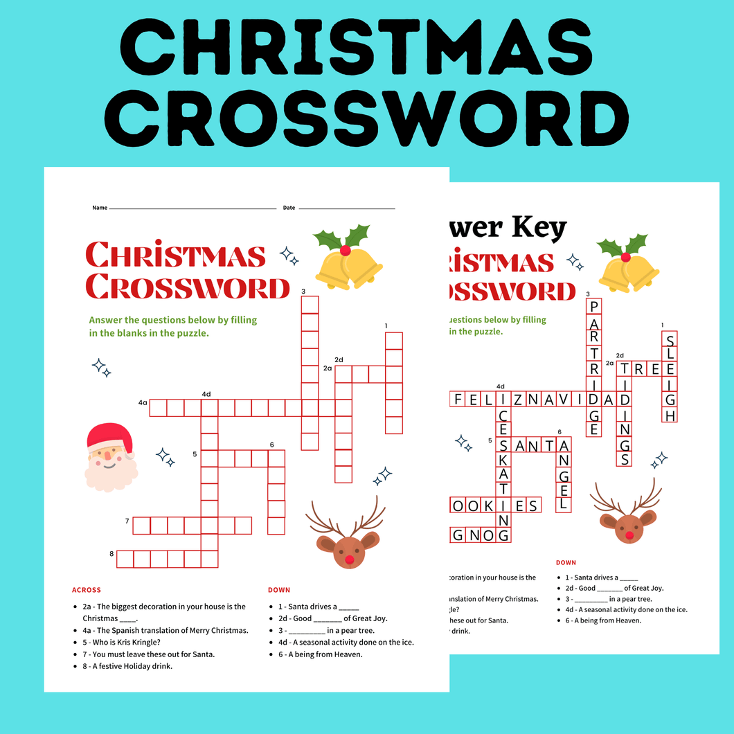 Christmas Crossword | Christmas Games